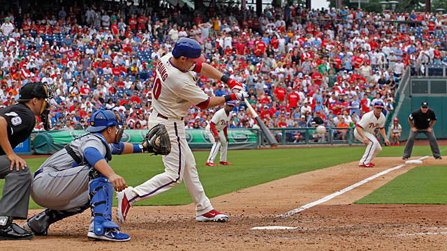 Michael Young #10 of the Philadelphia Phillies