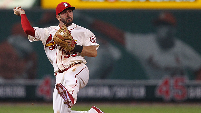 Daniel Descalso #33 of the St. Louis Cardinals