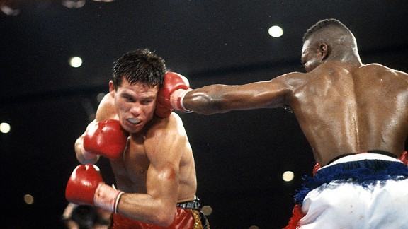 Julio Cesar Chavez and Meldrick Taylor