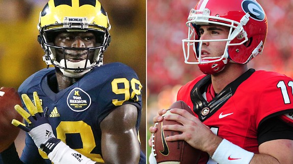 Devin Gardner and Aaron Murray