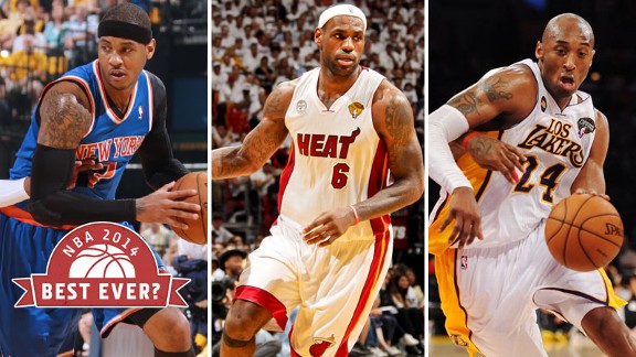 Carmelo Anthony, LeBron James, Kobe Bryant