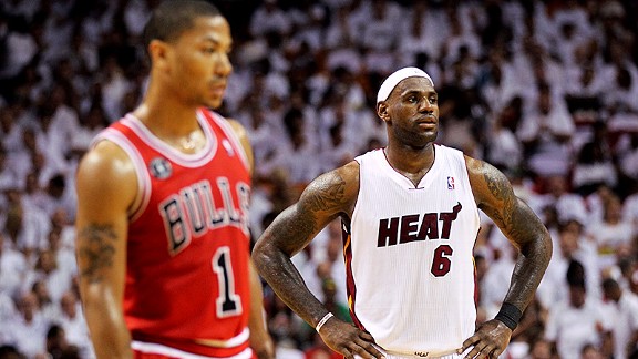 Derrick Rose, LeBron James