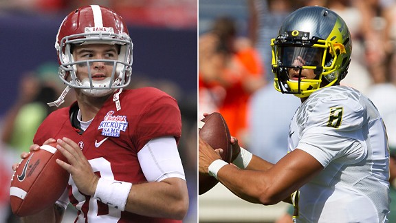AJ McCarron and Marcus Mariota