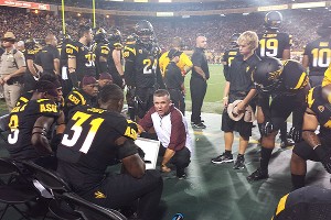 Todd Graham on the sidelines