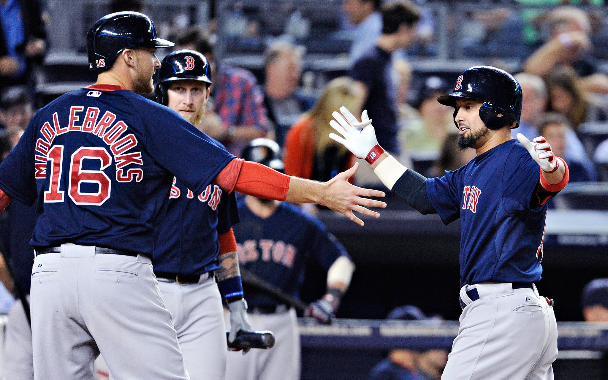 Sept. 6: Red Sox 12, Yankees 8  (9 runs combined in seventh and eighth)