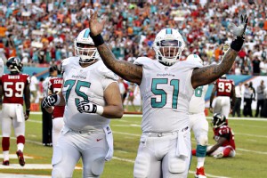 Nate Garner and Mike Pouncey
