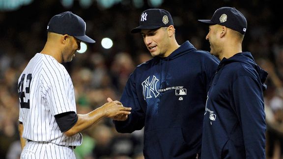 Mariano Rivera, Andy Pettitte, Derek Jeter