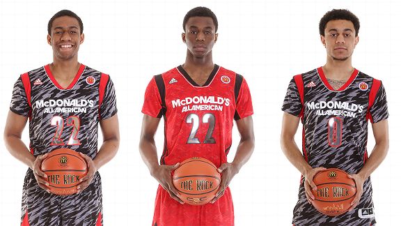 Jabari Parker, Andrew Wiggins, and Nigel Williams-Goss