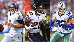 Joe Flacco, Matt Forte & Jason Witten