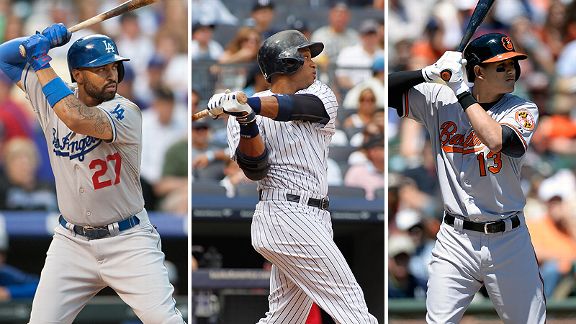 Matt Kemp, Robinson Cano and Manny Machado