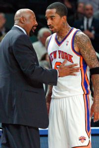 J.R. Smith and Mike Woodson
