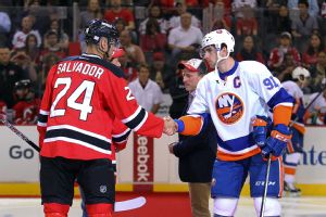 Bryce Salvador and John Tavares