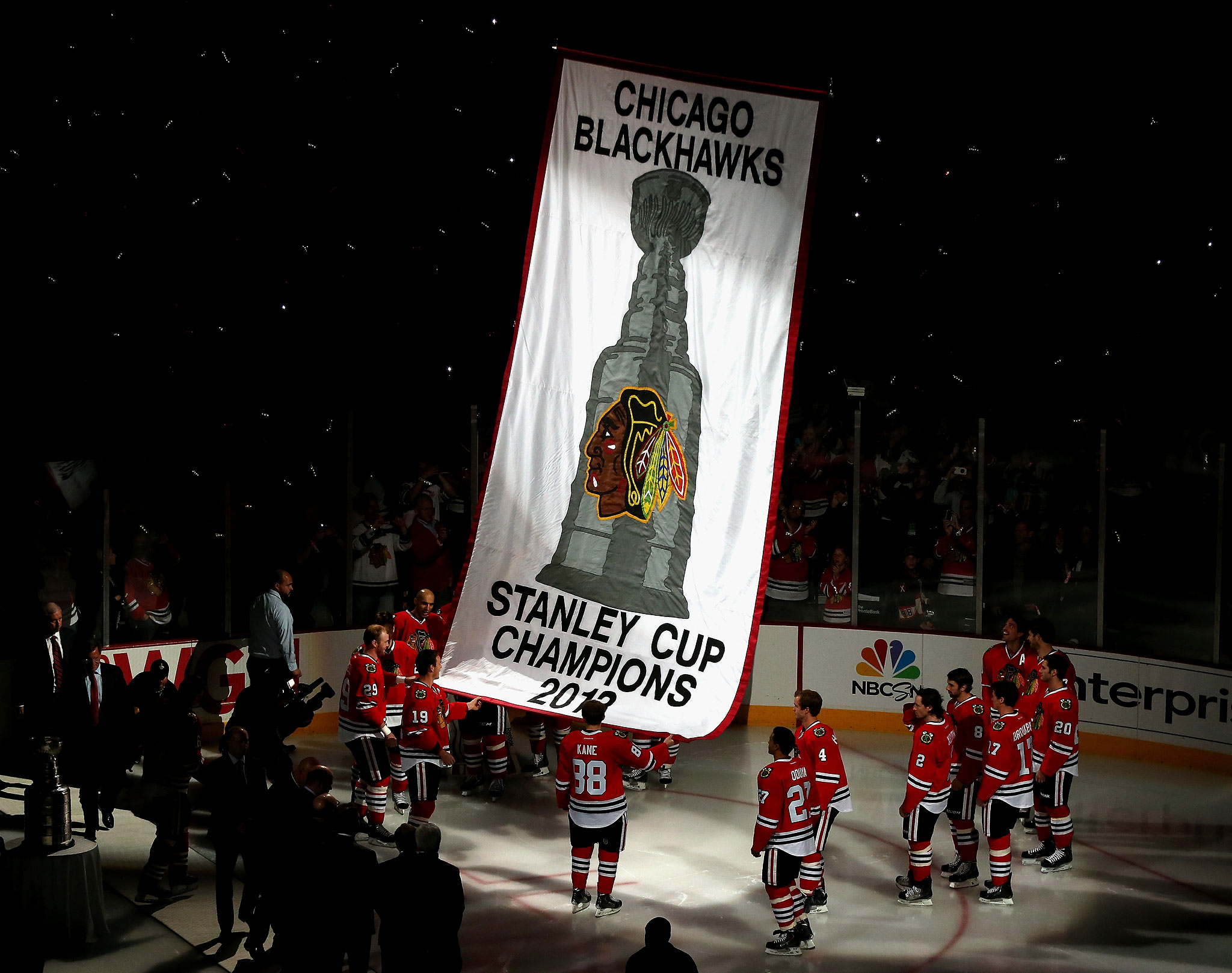 Blackhawks Banner The Week in Pictures for Sept. 30Oct. 6, 2013 ESPN