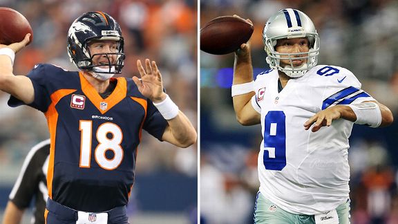 Peyton Manning and Tony Romo