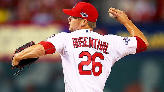 St. Louis Cardinals closer Trevor Rosenthal