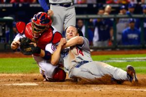 Yadier Molina and Mark Ellis