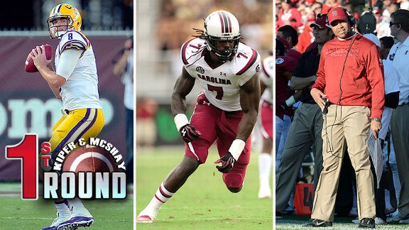 Zach Mettenberger, Jadeveon Clowney and David Shaw