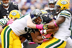 Baltimore Raves running back Ray Rice