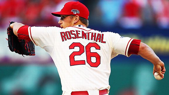 St. Louis Cardinals closer Trevor Rosenthal