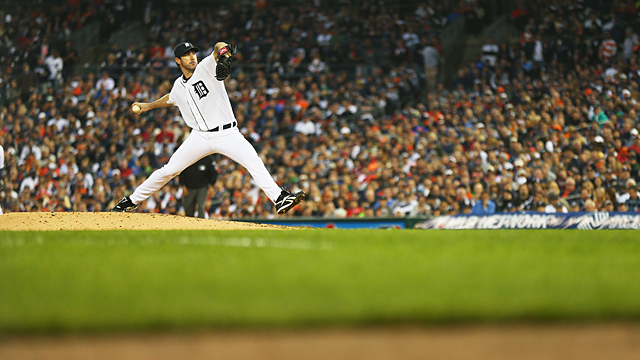 Justin Verlander #35 of the Detroit Tigers