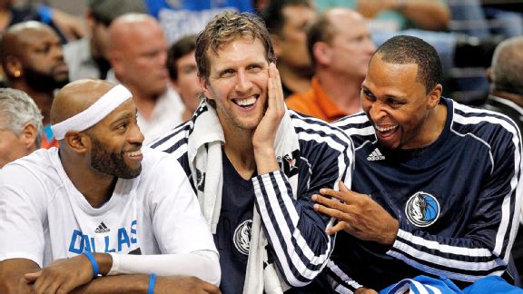 Vince Carter, Dirk Nowitzki and Shawn Marion
