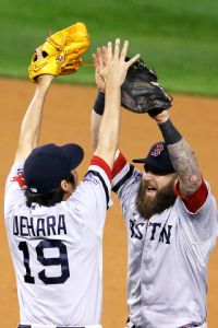 Koji Uehara and Mike Napoli