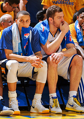Stephen Curry and David Lee