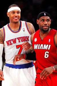 Carmelo Anthony and LeBron James
