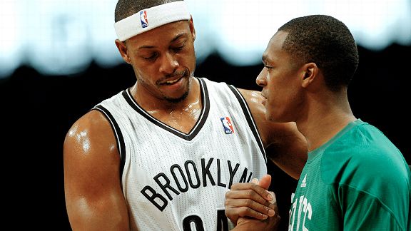 Paul Pierce and Rajon Rondo