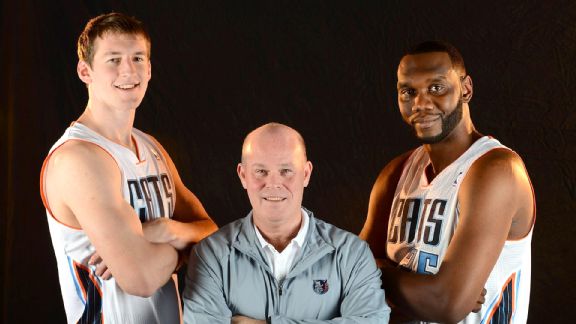 Cody Zeller, Steve Clifford and Al Jefferson