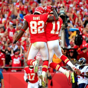 Dwayne Bowe and Alex Smith
