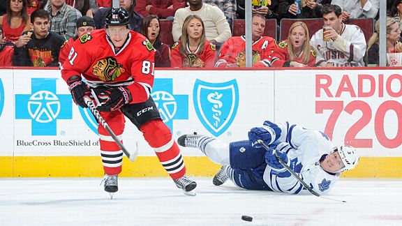 Marian Hossa #81 of the Chicago Blackhawks