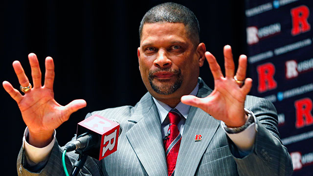Eddie Jordan, the former Rutgers star, is introduced as the school's head men's basketball coach on April 23, 2013 in New Brunswick, New Jersey. Jordan, who starred in the 1970s with Rutgers and made it to the Final Four in 1976, replaces Mike Rice who wa