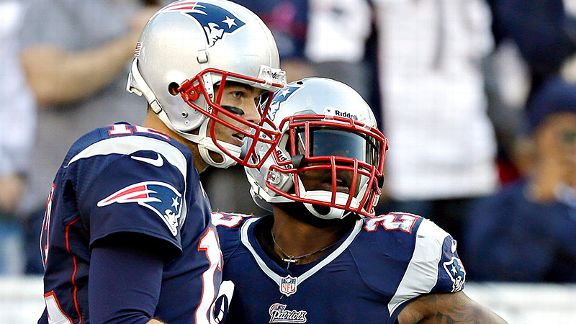 Tom Brady and Steven Ridley