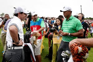 Rory McIlroy and Tiger Woods