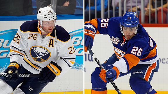 Thomas Vanek and Matt Moulson