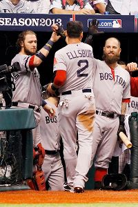 Jarrod Saltalamacchia, Jacoby Ellsbury, Mike Napoli