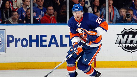 Thomas Vanek #26 of the New York Islanders
