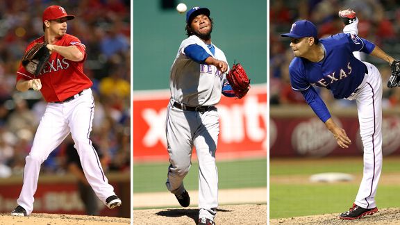 Tanner Scheppers, Neftali Feliz, Joakim Soria