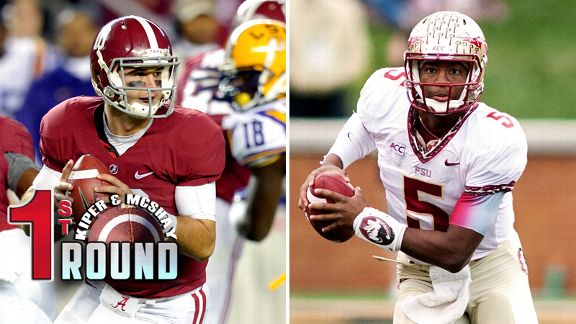 AJ McCarron and Jameis Winston