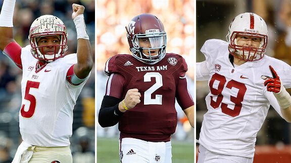 Jameis Winston, Johnny Manziel and Trent Murphy