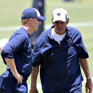 Monte Kiffin and Jason Garrett