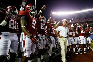 Head coach Nick Saban of the Alabama Crimson Tide