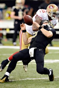 Ahmad Brooks and Drew Brees