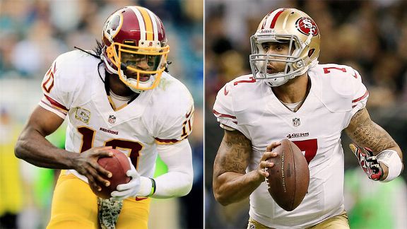 Robert Griffin III, Colin Kaepernick