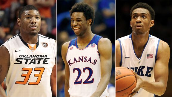 Jabari Parker, Marcus Smart, Andrew Wiggins