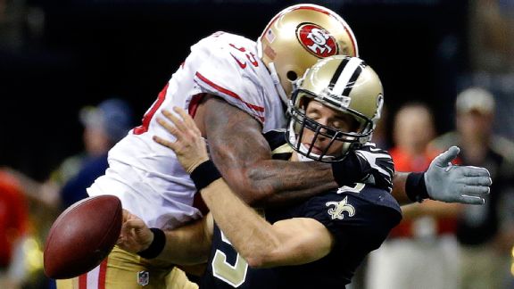Ahmad Brooks and Drew Brees