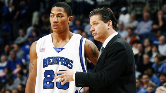 Derrick Rose and John Calipari