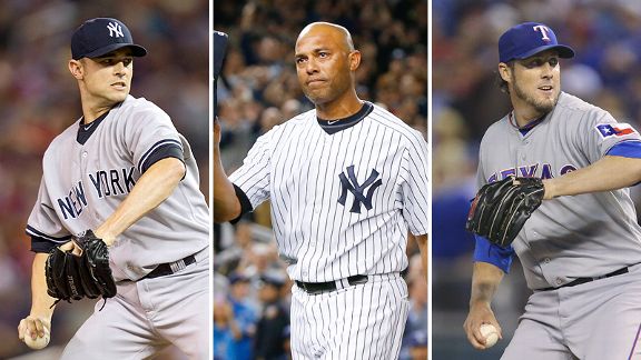 David Robertson, Mariano Rivera and Joe Nathan