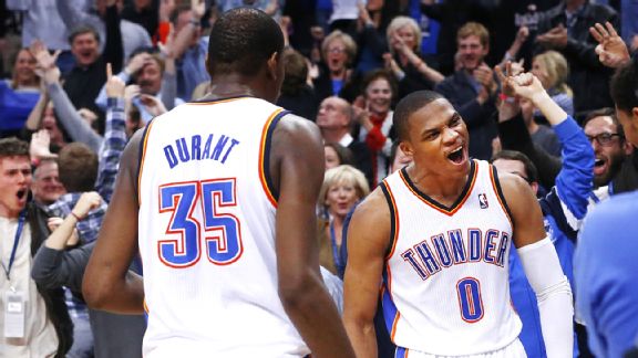 Kevin Durant and Russell Westbrook